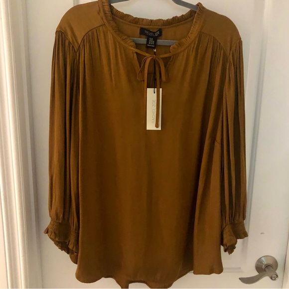 RACHEL ZOE Gorgeous copper blouse. NWT Size 3X - Picture 1 of 12